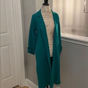 EARLY BLACK FRIDAY SALE Ann Taylor Green Coatigan